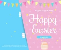 Easter สามเหลี่ยมขนาดกลาง template