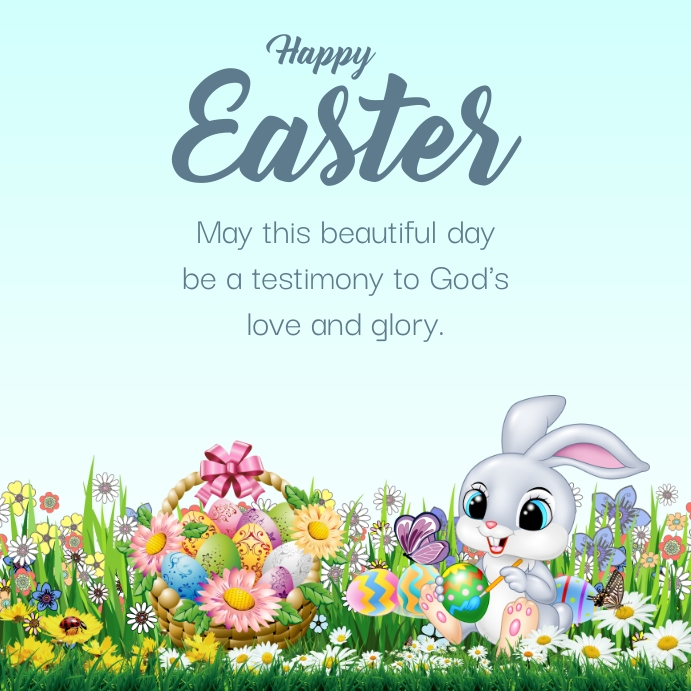 Basic Easter Post easter Template | PosterMyWall