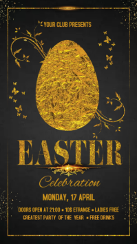 Easter Digitalt display (9:16) template