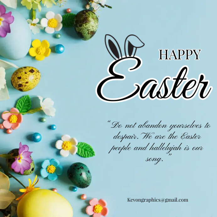 Basic Easter Post Easter Template | PosterMyWall