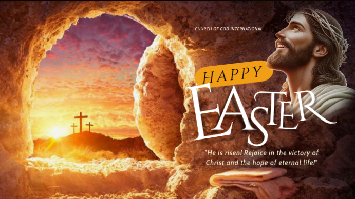 Brown Easter YouTube Thumbnail Template | PosterMyWall