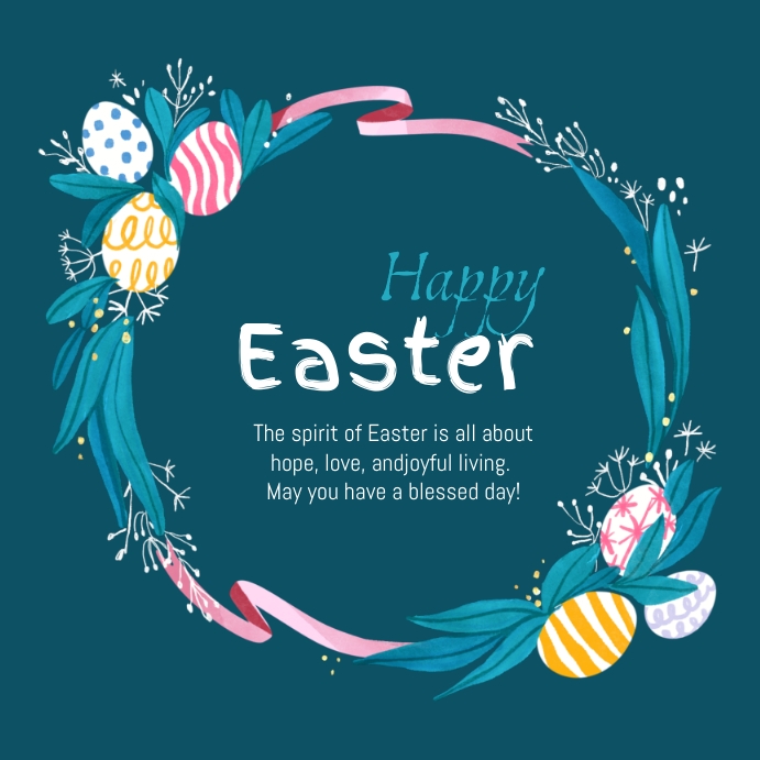 Basic Easter Post Easter Template | PosterMyWall