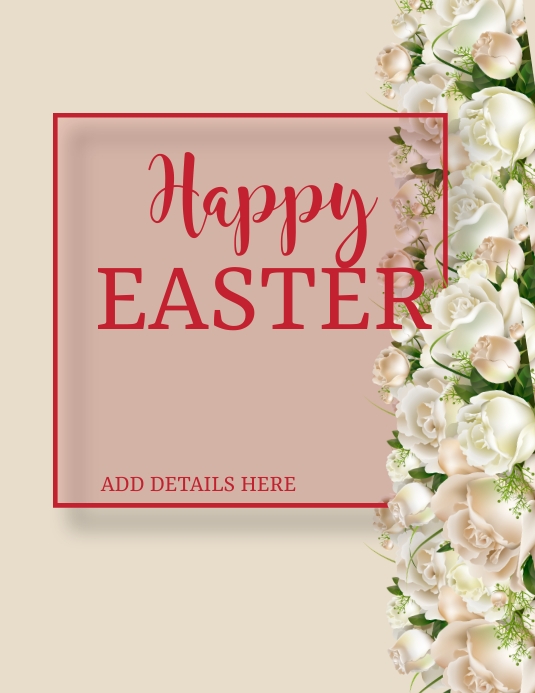 Easter Flyer (US Letter) template