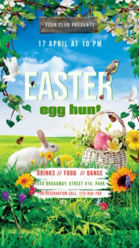 Easter Egg Hunt Event Digitalt display Template