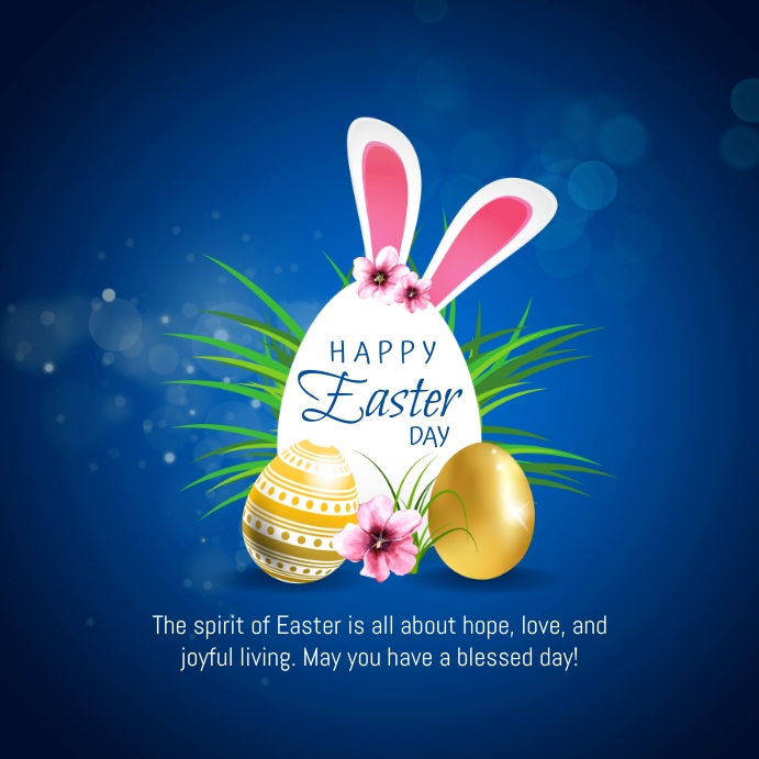 Basic Easter Post Easter Template | PosterMyWall