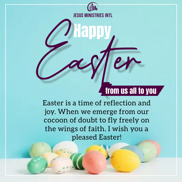 Basic Easter Post Easter Template | PosterMyWall