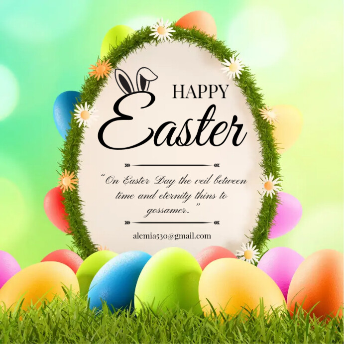 Basic Easter Post Easter Template | PosterMyWall