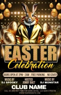 easter Half Page Wide template