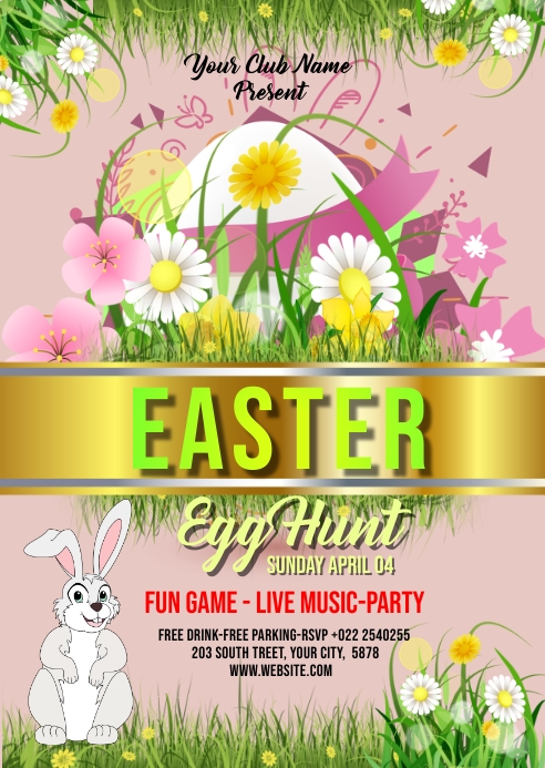 Easter A6 template