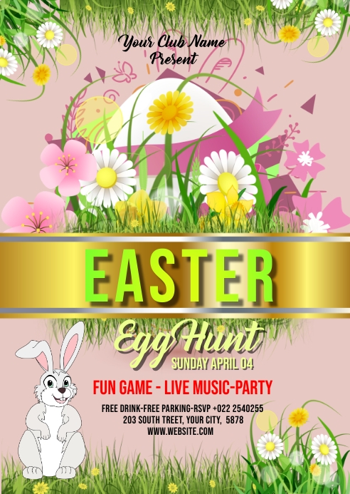 Easter A6 template