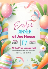 Easter Dinner A4 template