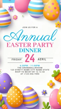 Easter Dinner Party Instagram Story template