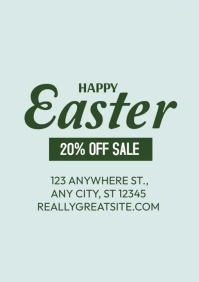 Easter Discount A4 template