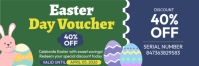 Easter Discount Ticket En-tête d'e-mail template
