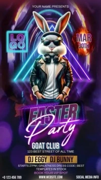 easter dJ party night Historia de Instagram template