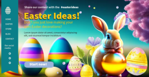 Easter Egg Celebration Facebook 共享图片 template