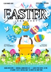 EASTER EGG A6 template