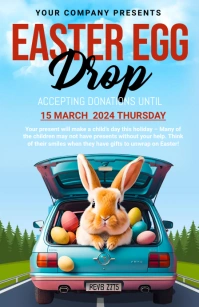easter egg drop.event Tabloid template