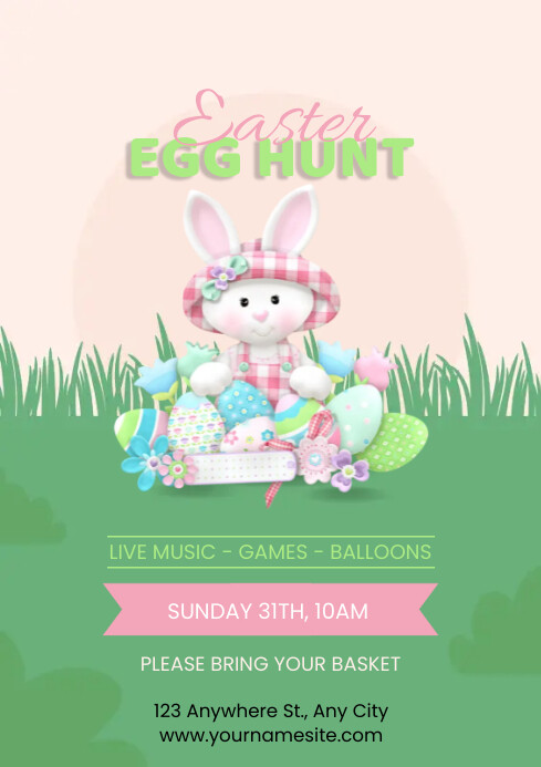 Easter Egg Hunt A4 Template PosterMyWall
