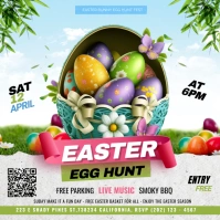 easter egg hunt Instagram na Post template