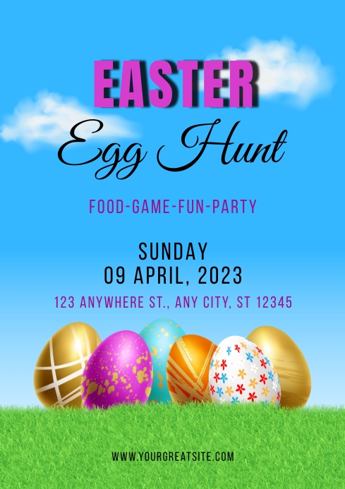 Easter Egg Hunt Template PosterMyWall