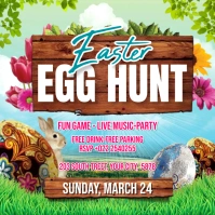 Easter Egg Hunt Instagram na Post template