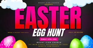 Easter Egg Hunt Facebook 共享图片 template