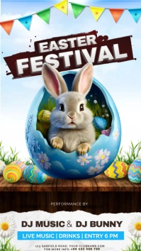 easter egg hunt Instagram Story template