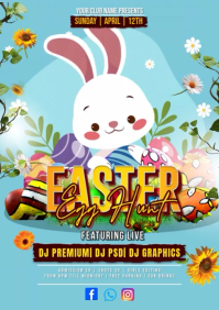 easter egg hunt A4 template