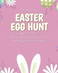 easter egg hunt Instagram Portrait template