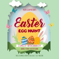 Easter Egg Hunt Instagram na Post template