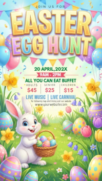 Easter Egg Hunt Instagram Story template