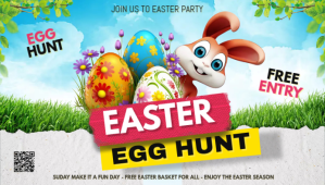 Easter Egg Hunt Blog Header template