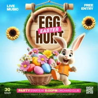 easter egg hunt Publicación de Instagram template