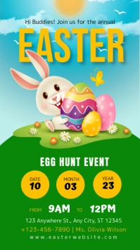 easter egg hunt Instagram Story template