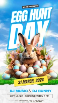 easter egg hunt Instagram Story template