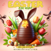 Easter Egg Hunt โพสต์บน Instagram template