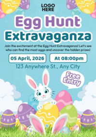 Easter Egg Hunt A3 template