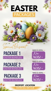 Easter egg hunt Historia de Instagram template