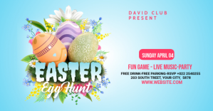 Easter Egg Hunt Publicité Facebook template