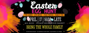 Easter Egg Hunt Event Flyer Template Fotografia de capa do Facebook