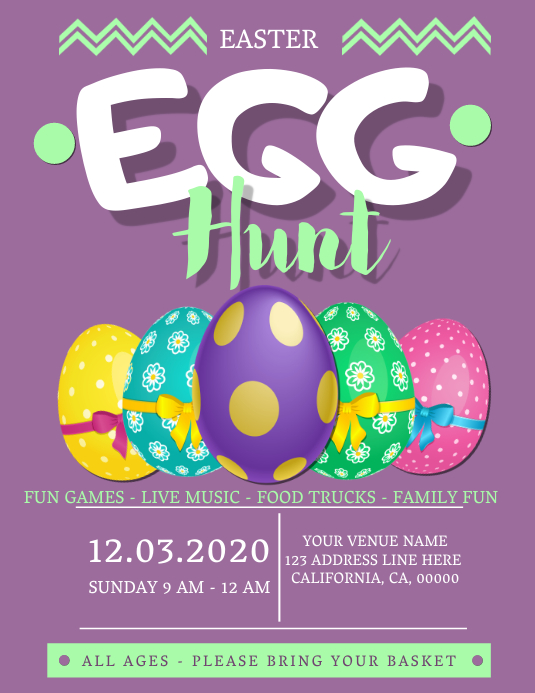 Easter Egg Hunt Event Flyer Template PosterMyWall