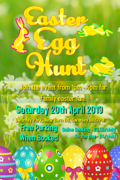 easter egg hunt event poster