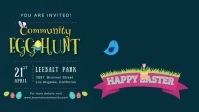 Easter Egg Hunt Facebook Banner Video Facebook-Covervideo (16:9) template