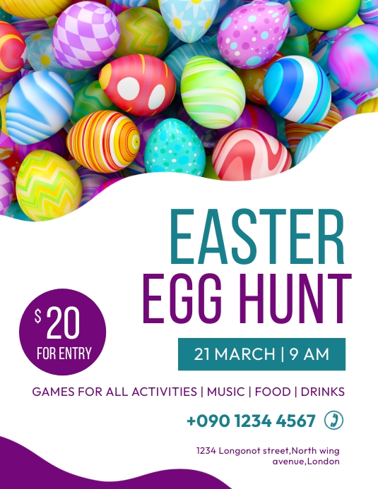 EASTER EGG HUNT FLYER Template PosterMyWall easter-egg-hunt-flyer-template-postermywall