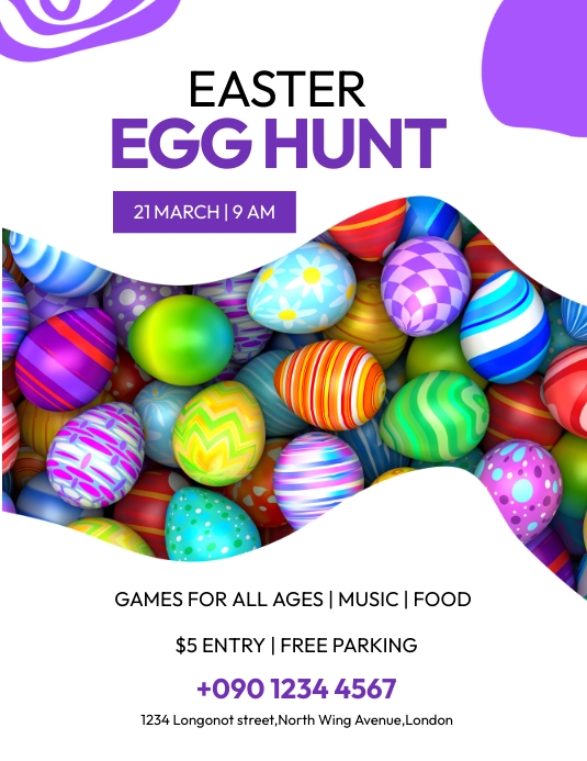 EASTER EGG HUNT FLYER Template PosterMyWall