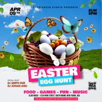 Easter Egg Hunt Flyer Square (1:1) template