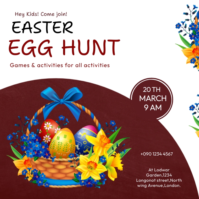 EASTER EGG HUNT FLYER Template PosterMyWall EASTER EGG HUNT FLYER Template PosterMyWall