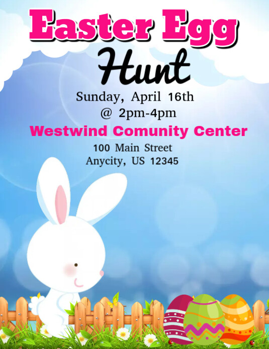 Easter Egg Hunt Template PosterMyWall easter-egg-hunt-template-postermywall