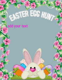 easter egg hunt flyer template